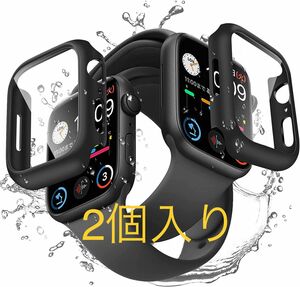 ★2個入り★Apple Watch 9/8/7 アップルウォッチ シリーズ 9/8/7 45mm 用 保護ケース ガラス カバー