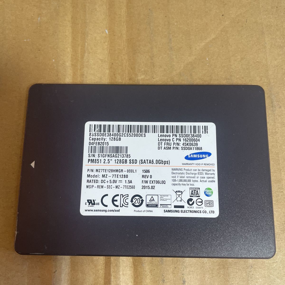 レノボ 0E38400 ノートパソコン サムスン SSD HDD PM851 2.5インチ 7mm