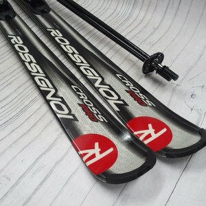 m002 URA 2 ROSSIGNOL ロシニョール CROSS Pro 162cm バインディング100 SINANO シナノ スキーストック Eagle ※全長 約117cm