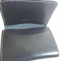 f002 KAIDAN 1 未使用 牛皮 折り畳み カードケース　まとめ売り 20個 ヤング産業 ブラック 黒 折畳時サイズ約8cm×11cm_画像3