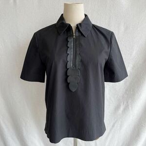 FENDI lady's tops 40 short sleeves shirt black 