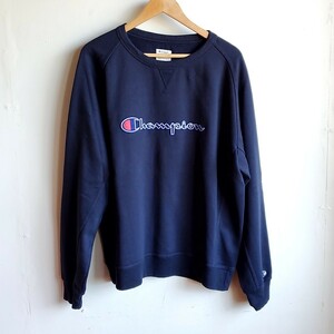 B7◆チャンピオン CHAMPION スウェット sizeXXL 紺 ネイビー 中古 古着 USED トレーナー AUTHENTIC ATHLETIC APPAREL