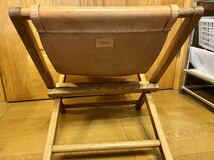 TIVOLI WOOD WORKS fold-up chair leather チボリウッドワークス レザー キャンプチェア ヌメ皮 IKEDASYA_画像4