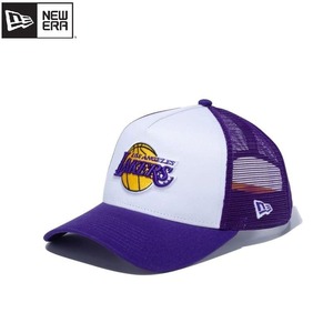 NEWERA ニューエラ ロサンゼルス レイカーズ メッシュ キャップ CAP 帽子 9FORTY A-Frame バスケ バスケット NBA 紫 パープル