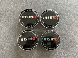 ★日産 nismo★T134★ ホイールセンターキャップ ハブキャップカバー 車用 4個セット 外径60mm