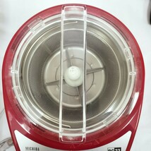 【USED】 山本電気 家庭用 精米機 MICHIBA KITCHEN PRODUCT RICE CLEANER 匠味米 Modern Red MB-RC23R 保管品 道場六三郎 赤 キッチン家電_画像4