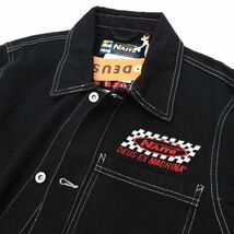 I0436S 新品 DEUS EX MACHINA × NAITO KEI/カバーオール ジャケット【サイズ：M】ブラック Boss Chore Shirt デウスエクスマキナ 内藤慶 _画像4