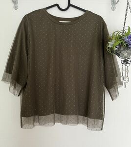 chocol raffine robe カーキカットソー