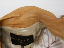 BURBERRYバーバリー最高級イタリア製ベビーカーフレザートレンチコート[LCTA62344]_画像9