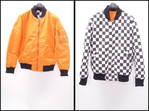 SUPREMEシュプリーム 国内正規品Reversible Checkered MA-1リバーシブルチェッカーMA-1ジャケット[MJKA46429]