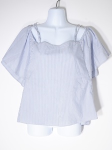 LisiereアパルトモンL'Appartement Stripe off shoulder Blouseストライプオフショルダーブラウス[LTSA65780]