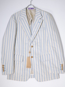 Paul Smith COLLECTION Paul Smith коллекция весна лето хлопок futoshi полоса tailored jacket [MJKA71335]