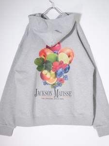 ジャクソンマティスJACKSON MATISSE 2023SS FRUIT OF THE LOOM × JM ロゴスウェットパーカー新品[MTSA71510]