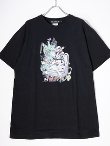 BEAMS T BLACK SMOKER RECORDS × KOSUKE KAWAMURA river ...ko Large . T-shirt [MTSA71808]