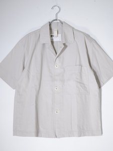 MHL. MARGARET HOWELLマーガレットハウエル 2023SS LIGHT COTTON DRY TWILLコットン半袖シャツ[MSHA72105]