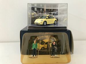 VITESSE ビテス 1/43 VW フォルクスワーゲン ニュービートル 1999 イエロー フィギュア付 ミレニアムコレクション VML024 NEW BEETLE VW