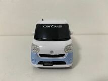 ダイハツ ムーヴ キャンバス パールホワイトⅢ×シルキーブルーパール DAIHATSU MOVE CANBUS プルバックカー カラーサンプル_画像4