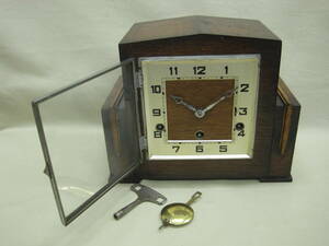　稼働品　FOREIGH ウェストミンスター　置時計　振り子時計　英国製　ビンテージ 　
