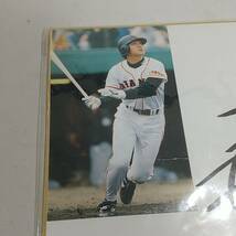 東京読売ジャイアンツ　高橋由伸　1998年　テレホンカード　50度数　台紙付き　サイン入り色紙セット_画像5