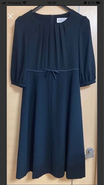 東京ソワール 喪服 ワンピース黒