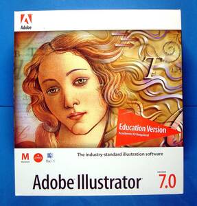 【3186】 Adobe illustrator 7.0 for Mac Education English Sealed アドビ イラストレータ イラレ 英語版 エデュケーション版 未開封品