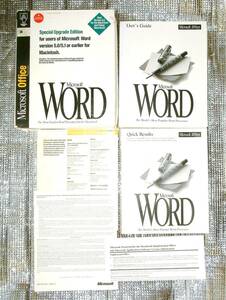 [3508] Microsoft Word 6.0 Special Upgrade for Macintosh English Sealed(diskette) Microsoft слово дискета нераспечатанный 