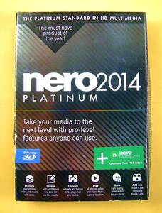 [3484] nero 2014 Platinum for Windows English New Sealed writing soft Nero platinum new goods Backup backup lighting English version 