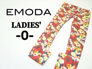 レディース０◇EMODA◇花柄スキニーパンツ