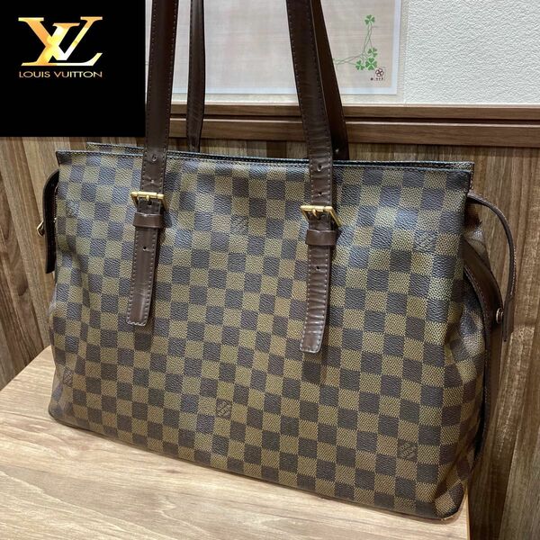 LOUIS VUITTON ルイヴィトン ダミエ チェルシー トートバッグ ショルダーバッグ ハンドバッグ レディース ブランド