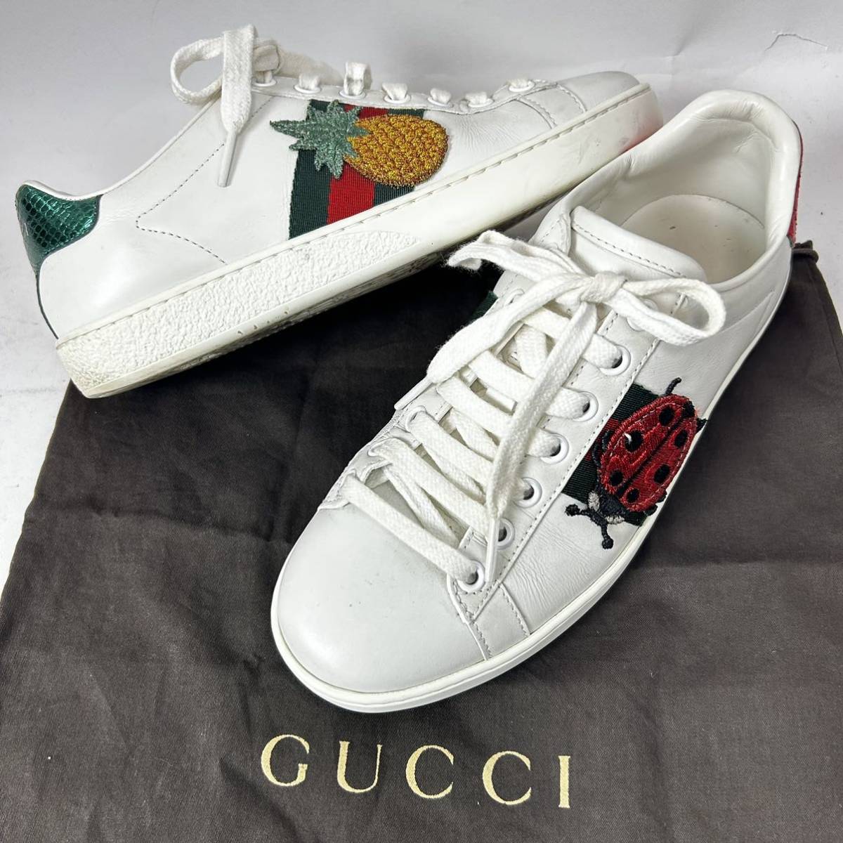 m229 GUCCI グッチ クリスタル エース エンブロイダリー ライン