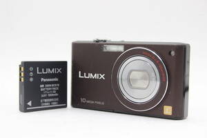 【返品保証】 パナソニック Panasonic Lumix DMC-FX37 ブラウン 25mm Wide バッテリー付き コンパクトデジタルカメラ s731