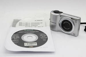 【極美品 返品保証】 【便利な単三電池で使用可】キャノン Canon PowerShot A810 5x 説明書付き コンパクトデジタルカメラ s753