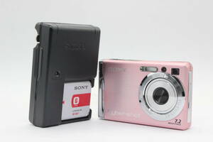 【返品保証】 ソニー Sony Cyber-shot DSC-W80 ピンク 3x バッテリー チャージャー付き コンパクトデジタルカメラ s816