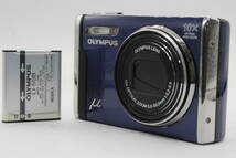【返品保証】 オリンパス Olympus μ-9000 ブルー 10x バッテリー付き コンパクトデジタルカメラ s903_画像1