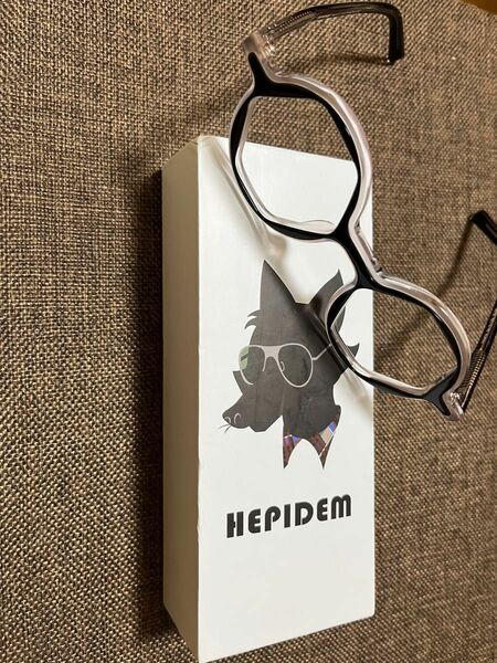 HEPIDEM 六角形メガネ　伊達メガネ　未使用品