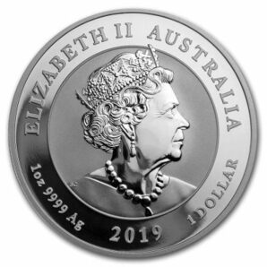 [保証書・カプセル付き] 2019年 (新品) オーストラリア「ダブル ドラゴン・龍」純銀 1オンス 銀貨の画像2