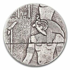 [保証書付き] 2016年 (新品) チャド「エジプト・エジプト神話の神ホルス」純銀 2オンス 銀貨