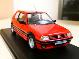 国産名車コレクション 1/43 プジョー 405 GTI 赤 1985 アシェット peugeot ミニカー