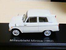 国産名車コレクション 1/43 三菱 ミニカ 1962 白 旧車 クラシックカー mitsubishi minica アシェット ミニカー_画像6