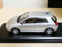 国産名車コレクション 1/43 トヨタ カローラ ランクス 2001 シルバー アシェット 旧車 クラシックカー ミニカー_画像5