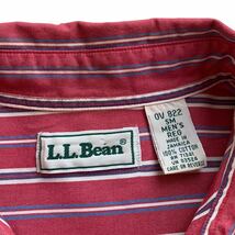 80's 90's ジャマイカ製 L.L.Bean マルチストライプ ボタンダウンシャツ ビンテージ オールド エルエルビーン_画像5