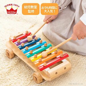 知育玩具 シロフォンカー エドインター 鉄琴　木のおもちゃ