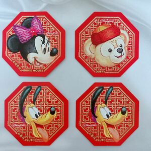 Disney 香港ディズニー　レアステッカー　シール 4枚セット