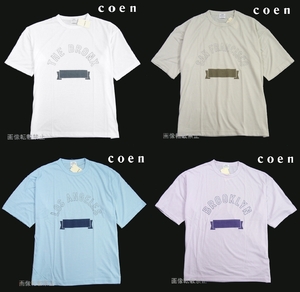 新品 春 夏 4枚セット ユナイテッドアローズ　コーエン COEN　Wプリント カレッジ 半袖 Tシャツ　M サイズ　クルーネック リラックス