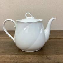 Noritake ノリタケ ティーポット 4点セット/ENSEMBLE WHITE ホワイト シンプル柄 未使用有り/ゆうパック120サイズ発送_画像4