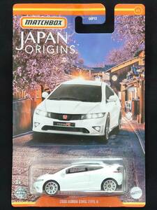 ★マッチボックス★ブリスター変形① 国内販売無し JAPAN ORIGINS 2008 HONDA CIVIC TYPE R EURO ホンダ シビック タイプR ユーロ FN2