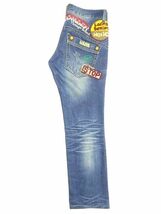 ★レア♪ロリータジーンズ★ユーズド加工デニムパンツXXS/ワッペンLOLITA JEANSジーパンGパンメンズレディース？_画像4