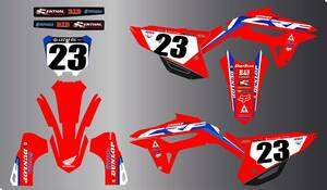 2021-2023 CRF450R / 2022-2023 CRF250R カスタム デカール グラフィック キット C1