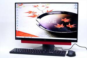 【即配】Office2021搭載！狭額縁液晶スタイリッシュデスクトップPC！LAVIE Desk Aio DA770/KAR i7-8550U メモリ8G SSD512G 23.8FHD Win10