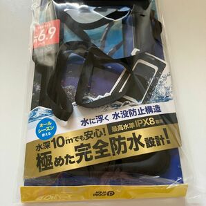 エレコム スマホ 防水ケース 水に浮く IPX8 水深10m ネックストラップ付き 水没防止 [iPhone 14/13/SE 